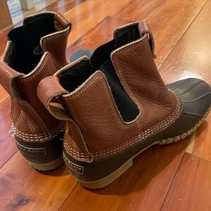 L.l. bean duck boot men's non insulatedtwd leather water resistant boot
